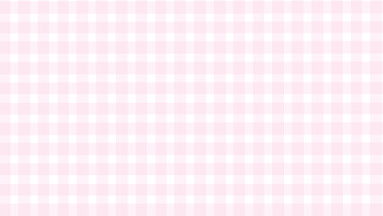 Pink and white plaid fabric texture background