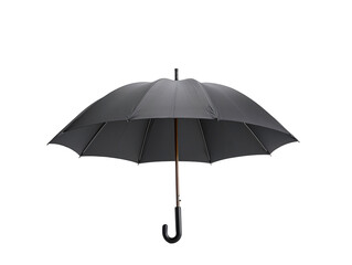 a black umbrella with a handle