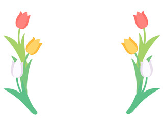 チューリップのフレーム