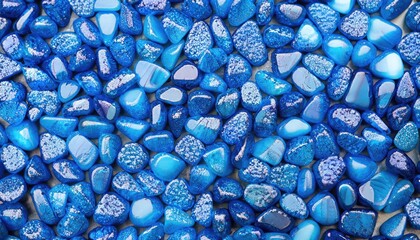 Blue gemstone fake pattern for garden decoration