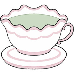 The tulips garden cute bunny