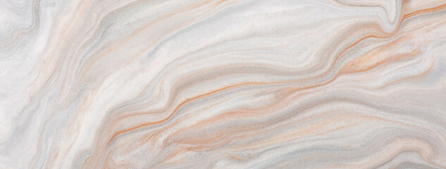 Fototapeta premium Abstract fluid art background light beige and white colors. Liquid marble. Acrylic painting with pearl gray gradient