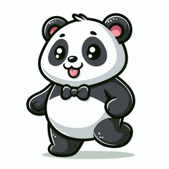 Fototapeta premium Cute kawaii Panda 