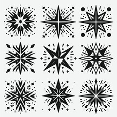stars set vector illustration set of star vector