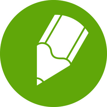Corel Draw  circular Pencil icon outline