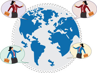 Global Communications, Adult, Business, Businesswoman