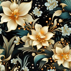 Graceful Indonesian Batik Seamless Pattern