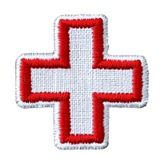 Obraz premium Military Medic Patch. Isolated on transparent background.