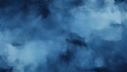 blue water color paint background. Ai Generative