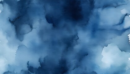 blue water color paint background. Ai Generative