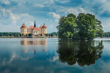 Moritzburg Palace in Saxony, Germany - 734799450