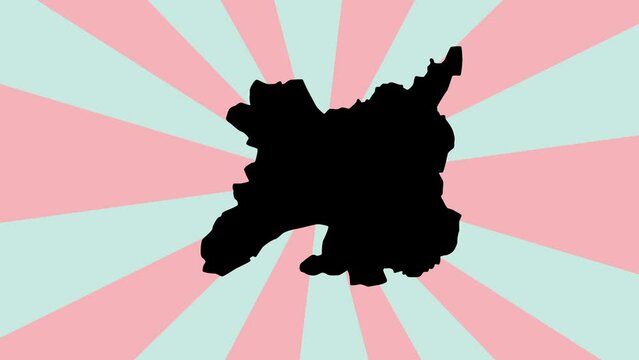 map of Avignon in Rennes with rotating background