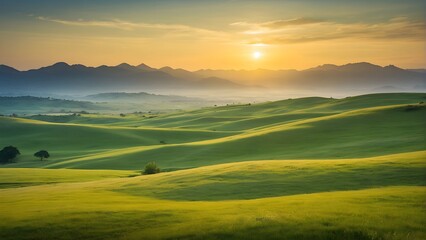 Obraz premium A green field 