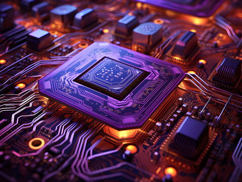 electronics circuit bgr color theme art