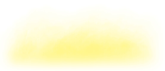 yellow smoke effect for decoration and covering on the transparent background © onehourhappiness