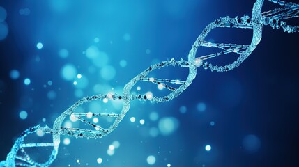 3d render of dna structure, abstract background