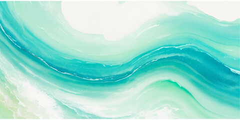 abstract soft blue and green abstract water color ocean wave texture background. Banner Graphic Resource as background for ocean wave and water wave abstract graphics	