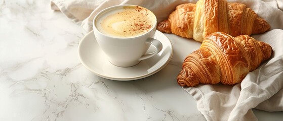 Classic French Breakfast Flat Lay

