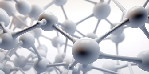 3D rendering of molecular structure background