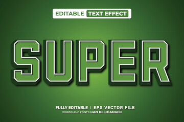 Super text effect editable font style