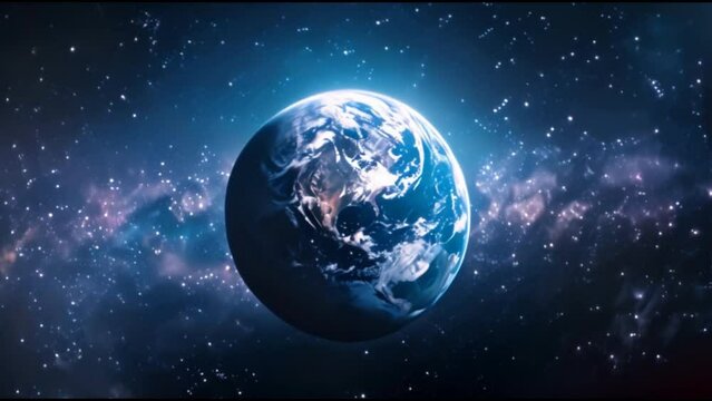 Earth, in space, our world amid the vast universe