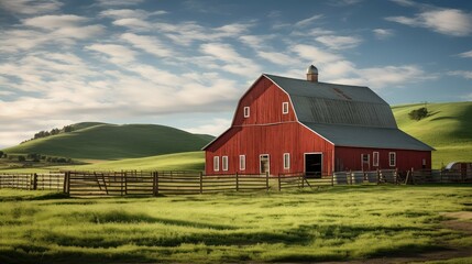 Obraz premium crops family barn