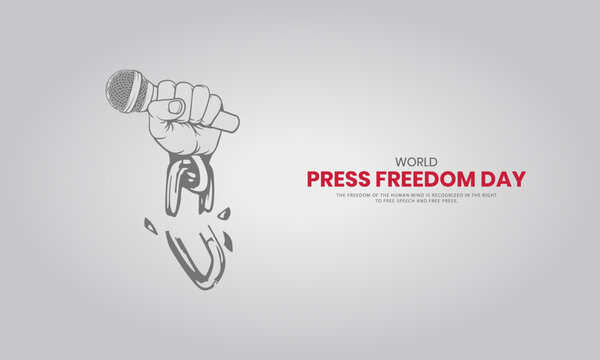 World press freedom day. World Press Day to raise awareness of the importance of freedom of the press. 3D Illustration - Powered by Adobe