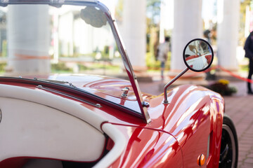 styled image of retro car details