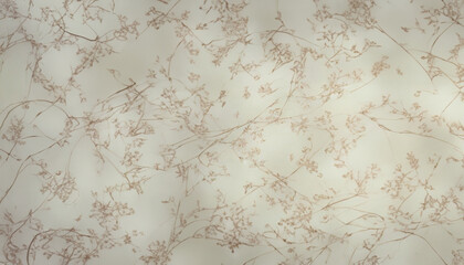 Tło, rysunek z małymi gałązkami roślin na jasnym tle - obrazy, fototapety, plakaty