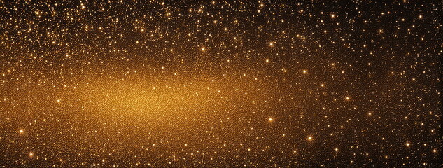 Fototapeta na wymiar Sparkling Gold Dust Texture on Black