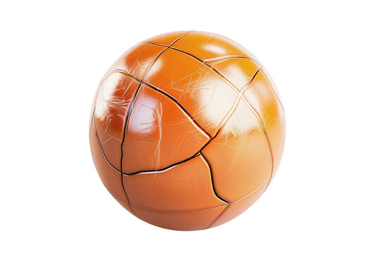 3D Render Volleyball Isolated on Transparent Background