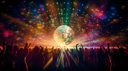Abstract background disco nightclub