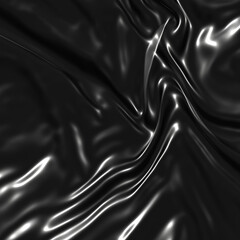 Plastic PNG Texture : Wrinkled black plastic bag texture on a black background, ideal for creative and decorative design purposes.