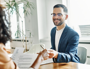 business businessman man office meeting agreement contract agent real estate investment client...
