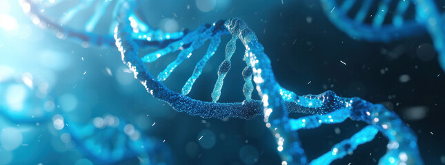 DNA double helix. DNA molecule structure. Medical science research of chromosome DNA genetic...