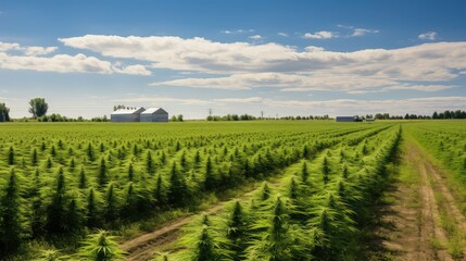 Fototapeta premium cannabis cbd farm