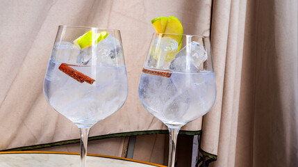 Gin Tonic Couple of Drinks
