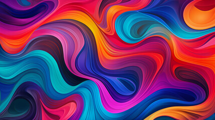 Seamless abstract psychedelic wavy background