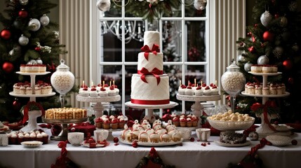 treats holiday dessert table