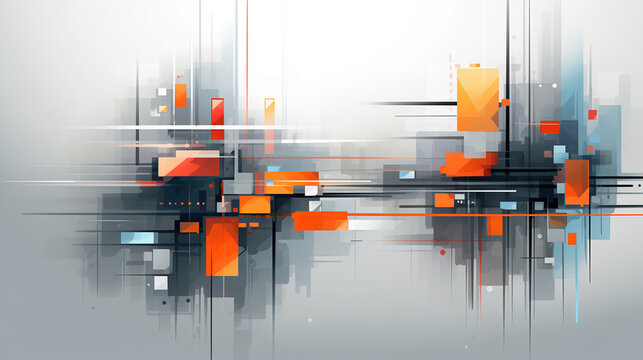 Ciudad conceptual abstracta