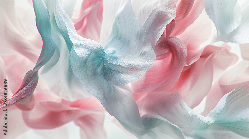 Poster a delicate interplay of light and fabric creates a dreamlike vista, where the softness of silk and t