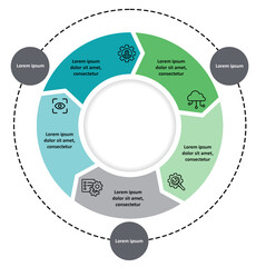 Round Arrow Infographic