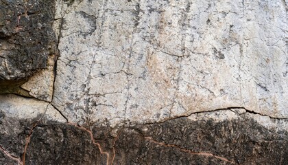 Natural old stone wall with cracked
