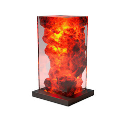The Warm Embrace of Hot Coals in a Campfire Isolated on a Transparent Background