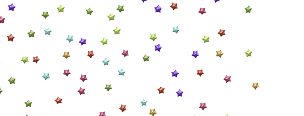 Stellar Symphony: Embark on a Visual Journey with 3D Colorful Stars Rain