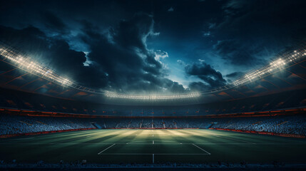 Stadium and spotlight