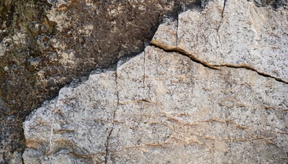 Natural old stone wall with cracked