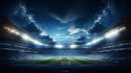 Stadium and spotlight