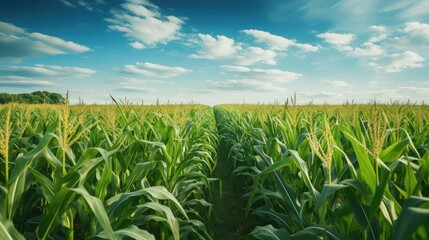 Obraz premium crop farmers corn field