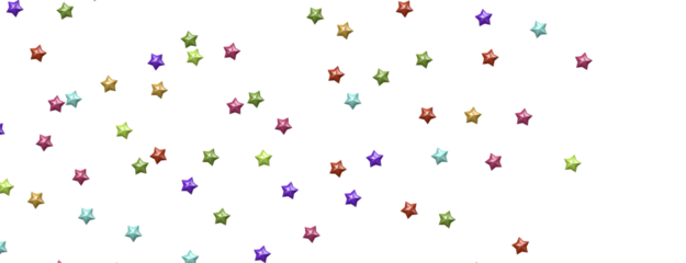 Stellar Symphony: Embark on a Visual Journey with 3D Colorful Stars Rain